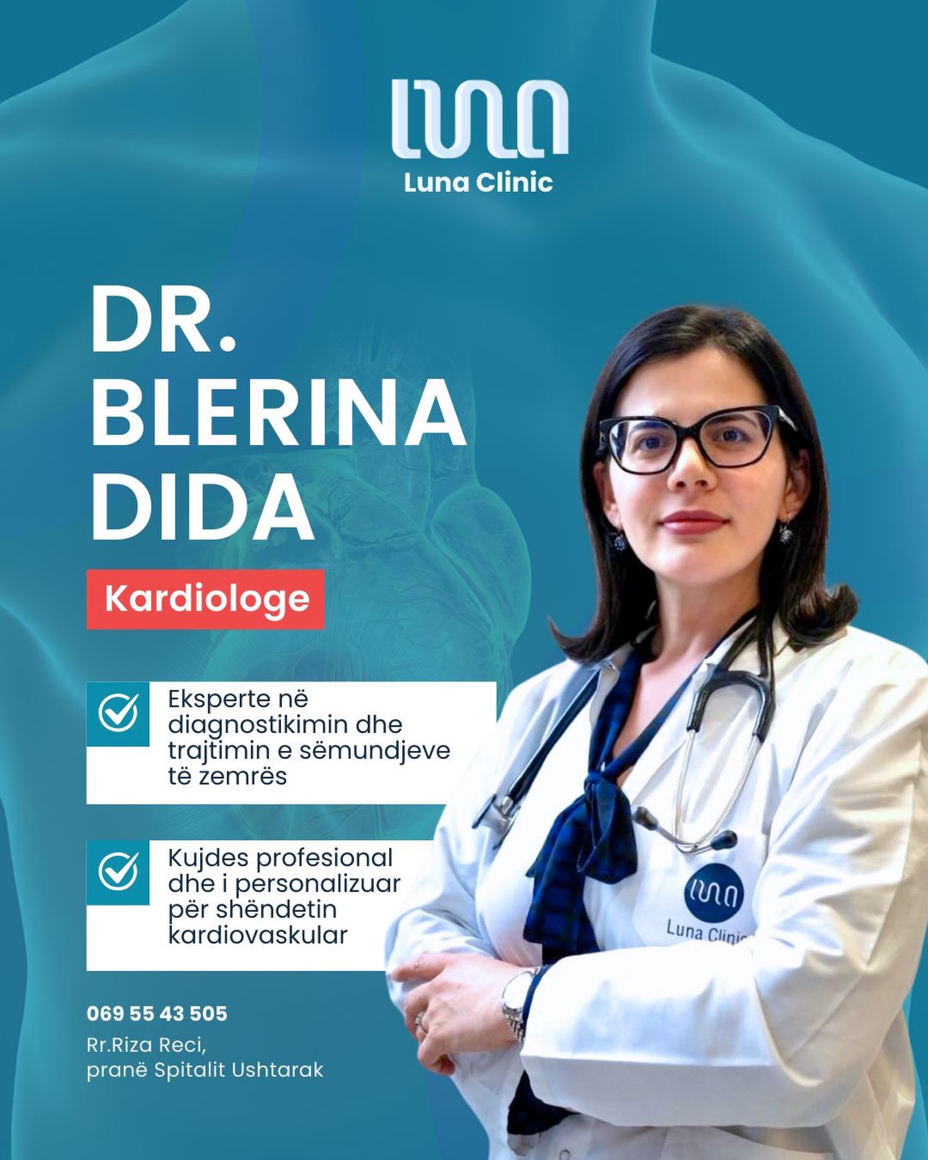 Dr. Blerina Dida, Kardiologe.